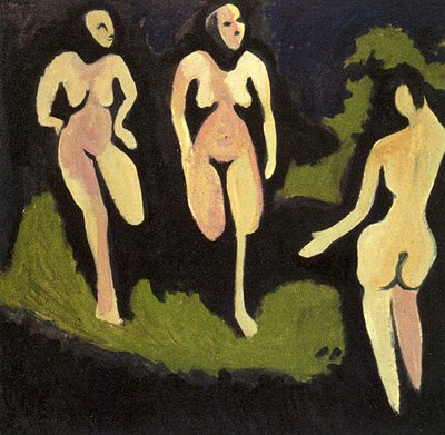 Nudes on the Meadow by Ernst Ludwig Kirchner